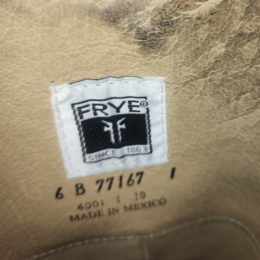 Frye Melissa Button 77167 Leather Slip On Mid Calf Boots, Women's 6​ - Picture 13 of 13